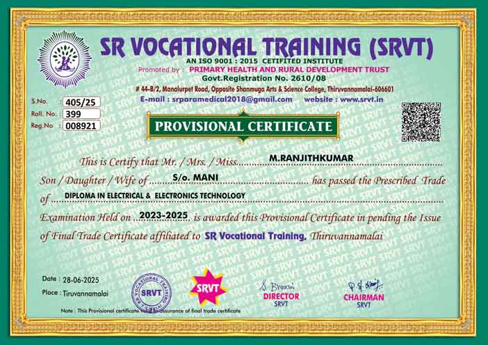 Certificate Model-5